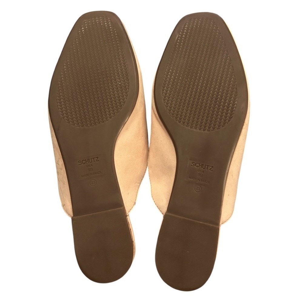 Schutz baby pink suede flat mules - Picture 7 of 7